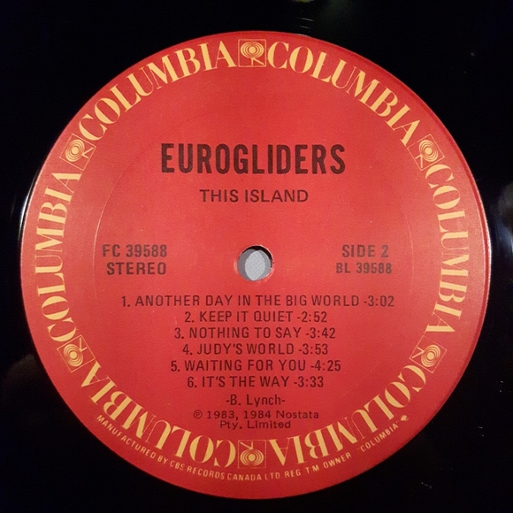 Eurogliders - This Island - Vinyl LP Record - Picture 4 of 4